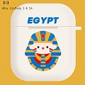 Lovely Egyptian faraón | Airpod Case | Silicone Case for Apple AirPods 1, 2, Pro Cosplay (81421)